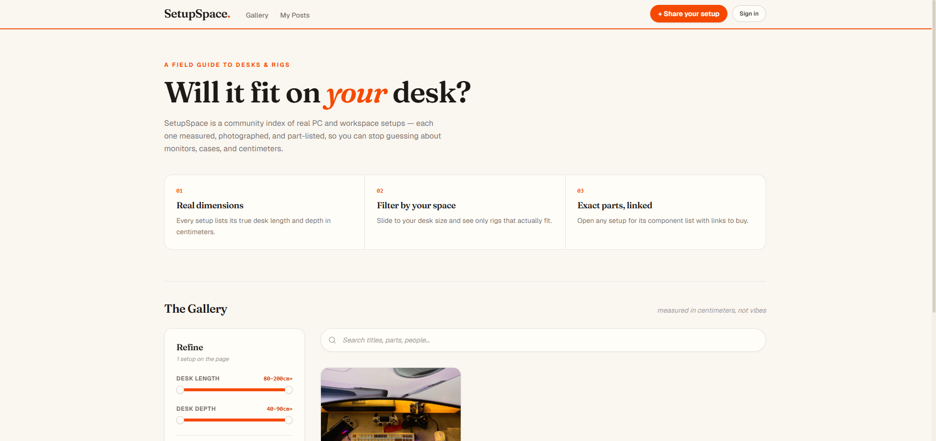 SetupSpace